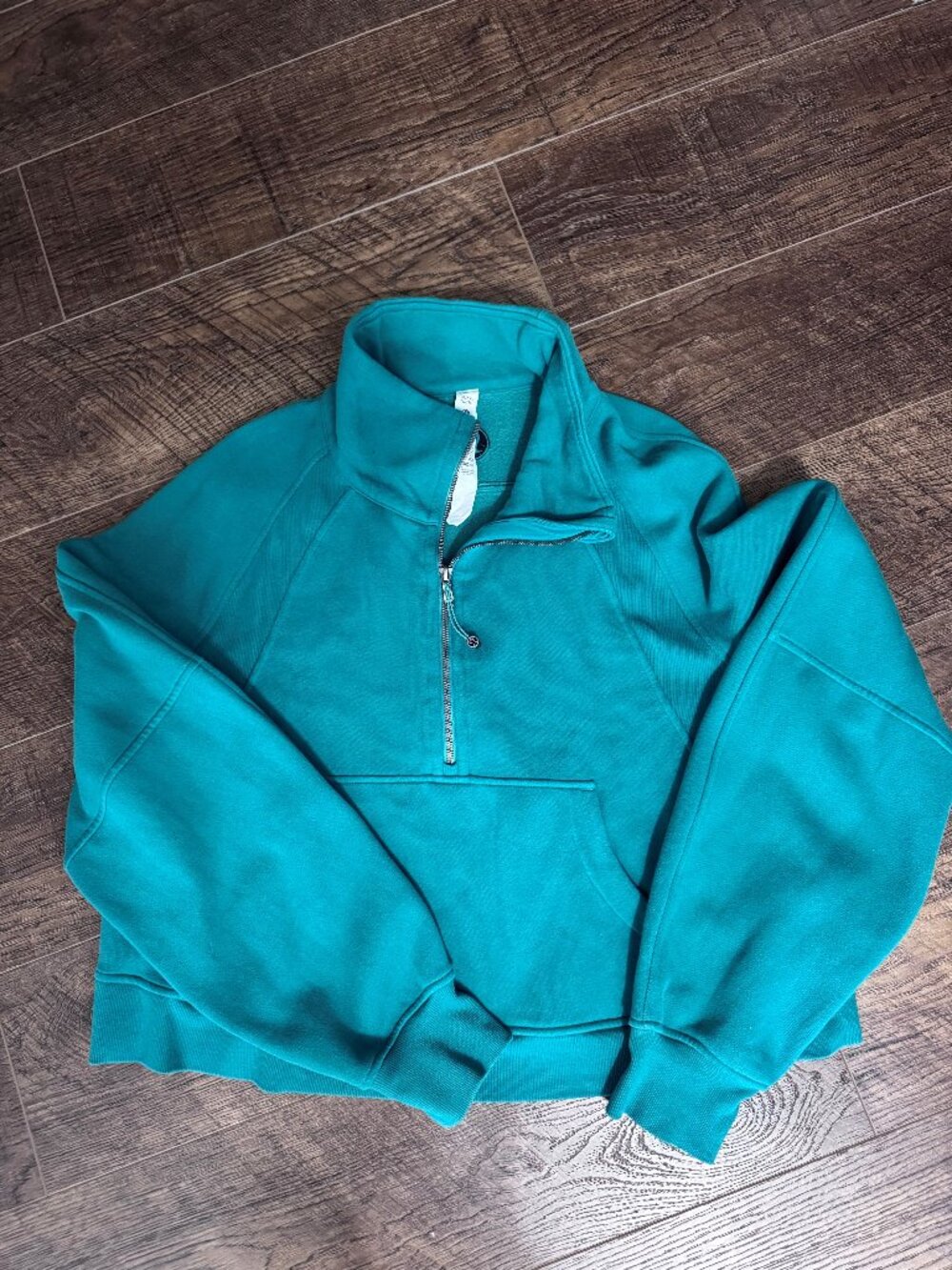 Lululemon Scuba Funnel Neck Half Zip Sweatshirt Women's XL/XXL Cascadia Green